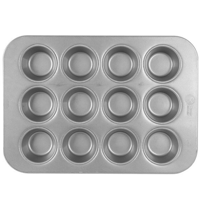RK Bakeware Cina-Chicago Metallic Mini Crown Muffin Pan Fda Aluminium Tray For Cake