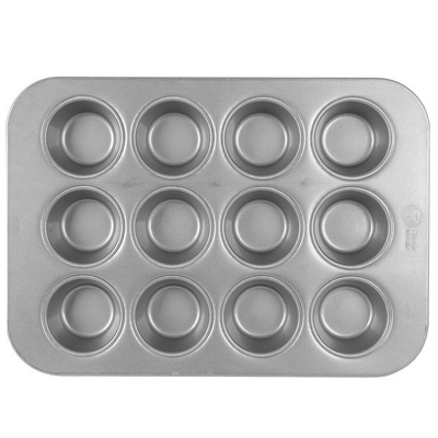 RK Bakeware Cina-Chicago Metallic Mini Crown Muffin Pan Fda Aluminium Tray For Cake