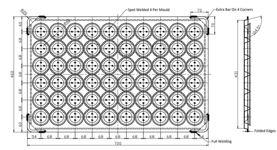 Vassoio per pallet RK Bakeware China Foodservice NSF Aussie Meat Pie