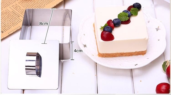 RK Bakeware China Foodservice NSF Anello a forma quadrata Mousse Ring Pasty Ring