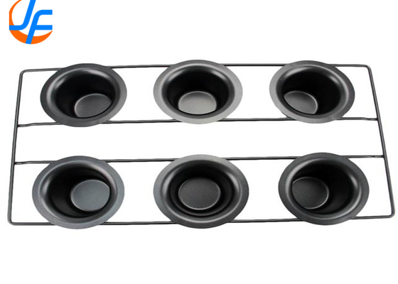 RK Bakeware Cina Foodservice NSF 6 tazze Acciaio inossidabile Non-stick Popover Pan