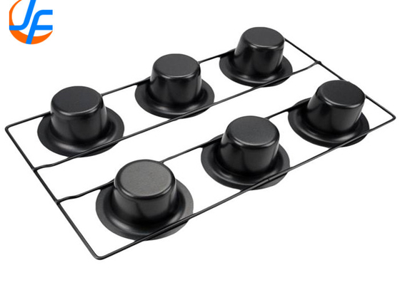 RK Bakeware Cina Foodservice NSF 6 tazze Acciaio inossidabile Non-stick Popover Pan