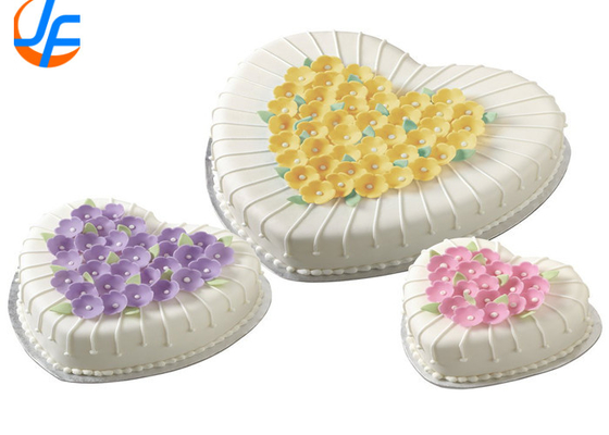 RK Bakeware Cina Foodservice NSF Commerciale Torta a forma di cuore Padella a fondo sciolto