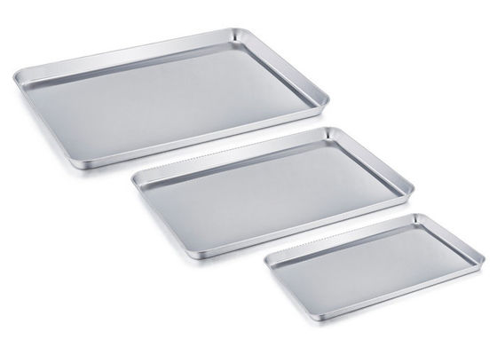 RK Bakeware China Foodservice NSF Rectangle Inossidabile Acciaio da forno Piattino per pizza Biscotti Piattino per pane