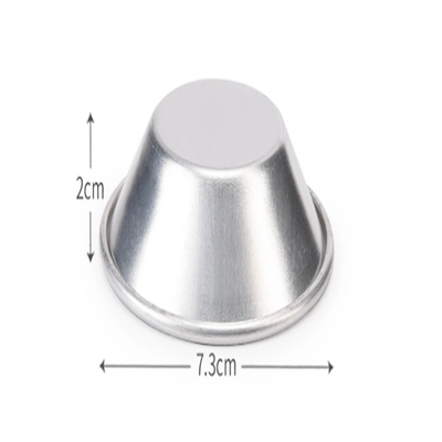 7cm Legatura di alluminio Tart di uova Mould Portoghese Piccola Tart Pan Formaggio