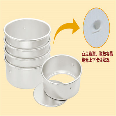 Rk Bakeware Cina rettangolo rotondo rimovibile anodizzato in alluminio muffa torta torta padella torta latta