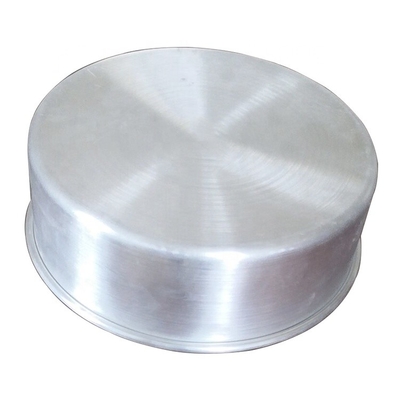 7 * 2 pollici di alluminio rotondo argento torta padella corpo retto fondo solido fondo fisso torta padella