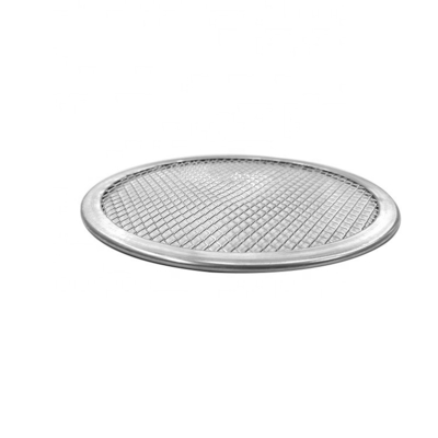 commercio 17 pollici tray di pizza a maglia rotonda tray di forno di pizza perforata tray di forno di forno di alluminio schermo di pizza