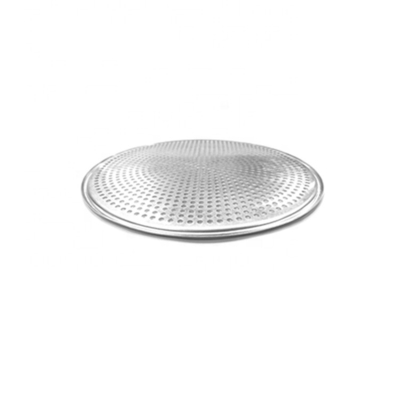 15 pollici forato pizza rotonda in alluminio padella pizza perforata vassoio da forno per panetteria o ristorante o bar