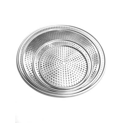 14 pollici perforato rotondo in alluminio pizza padella da forno pizzeria perforata per panetteria o bar o ristorante