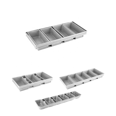 4 fasce vassoio non adesivo vassoio in acciaio di alluminio con rivestimento padella pane padella pane pane pane pane