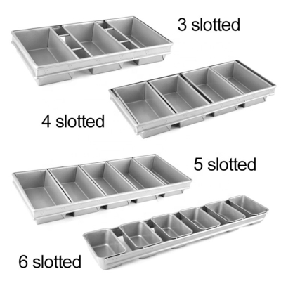 4 fasce vassoio non adesivo vassoio in acciaio di alluminio con rivestimento padella pane padella pane pane pane pane