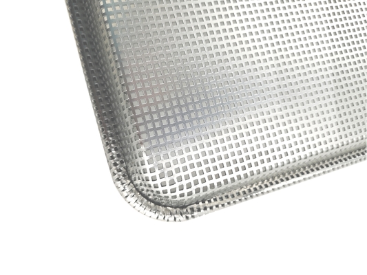26 x 18 pollici 1,2 mm vassoio perforato di metallo vassoio perforato di foglio di forno piatto vassoio perforato di foglio di alluminio