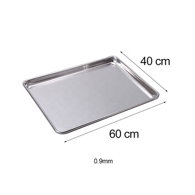 40*60 Cm European Baking Tray Rectangle Aluminum Baking Pan Iron-Wire In Roll-Rim Sheet Pan 0,9 mm