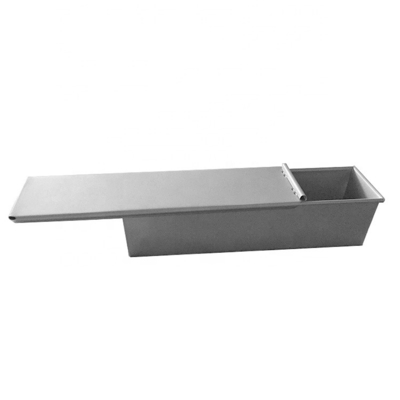 42.2*11.5*10.3CM Non Stick Pullman Pan Pan Toast Box Con Chiusura Pan Tray Acciaio di alluminio Con Chiusura Pan