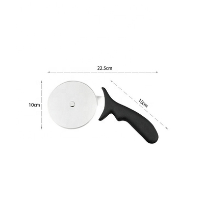 10cm in acciaio inossidabile 430 Pizza Wheel Cutter Con Pp Maniglia Rotonda Cutter di plastica Server