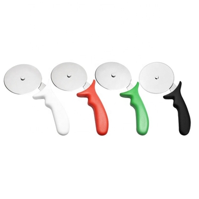 10cm in acciaio inossidabile 430 Pizza Wheel Cutter Con Pp Maniglia Rotonda Cutter di plastica Server