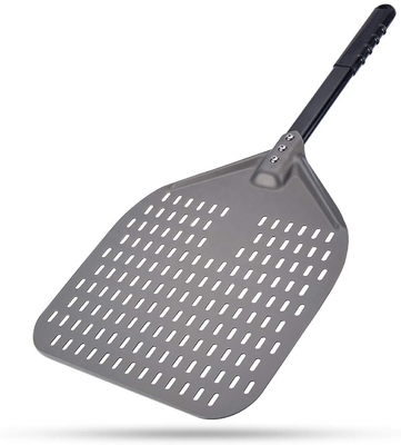 66cm di alluminio pizza pala 12 pollici di alluminio pizza buccia nero duro perforato