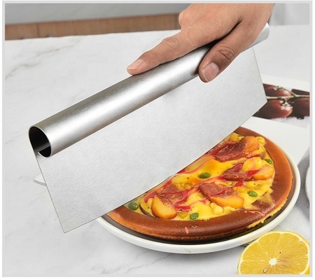 Strumenti per la pizza 8 pollici Ss 430 Tagliatore di torte Premium Tagliatore di pizze in acciaio inossidabile