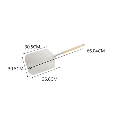 12'*14'*26' Maniglia di legno Pizza Peel Aluminico Pizza Shovel per Bar