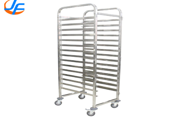 RK Bakeware China Foodservice NSF Camionino alimentare mobile in acciaio inossidabile GN1/1 Pan Tray Trolley Oven Rack