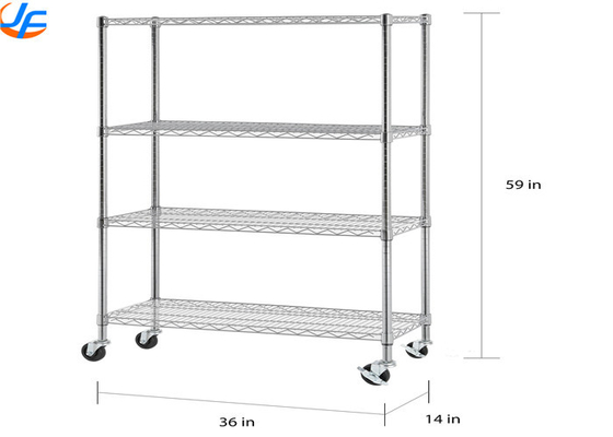 RK Bakeware China Foodservice 2/3/4 Tiers Steel Trolley Service Cart, Distribuzione del materiale per i carrelli in acciaio inossidabile