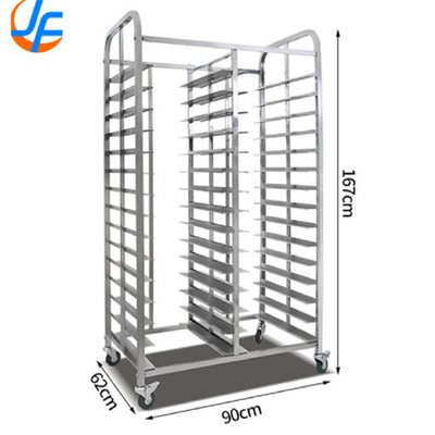 RK Bakeware China-10 Sheet Aluminum Storage Cooling Trolley con scaffale aperta, portapasto per la cottura della pizza