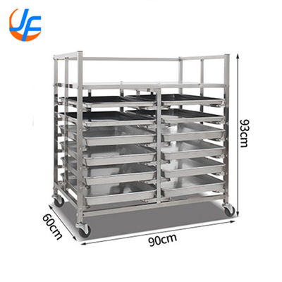 RK Bakeware China-Nesting Commercial Stainless Steel Trolley Rack / Customized Baking Rack Per Panetterie Industriali