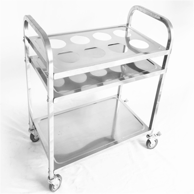 Trolley rimovibile in acciaio inossidabile di alta qualità con quattro ruote