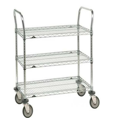 RK Bakeware China Foodservice 18&quot; X 24&quot; X 38&quot; Metro Tre scaffali Carrello di utensili in acciaio inossidabile