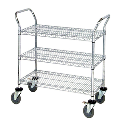 RK Bakeware China Foodservice 18&quot; X 24&quot; X 38&quot; Metro Tre scaffali Carrello di utensili in acciaio inossidabile