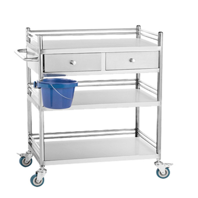 RK Bakeware Cina Ospedale medico rivestimento carrello in acciaio inossidabile carrello chirurgico con cassetti