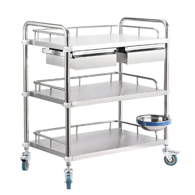 RK Bakeware Cina Ospedale medico rivestimento carrello in acciaio inossidabile carrello chirurgico con cassetti