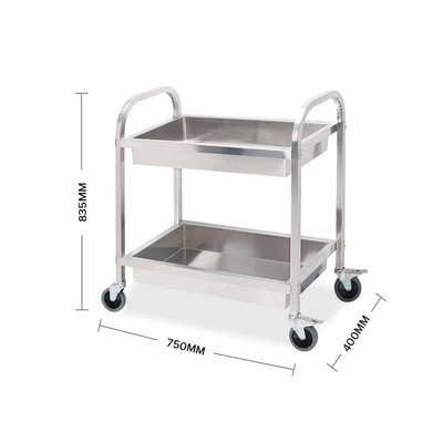 RK Bakeware China Foodservice NSF Double Line Tray Rack Trolley Trolley da forno in acciaio inossidabile