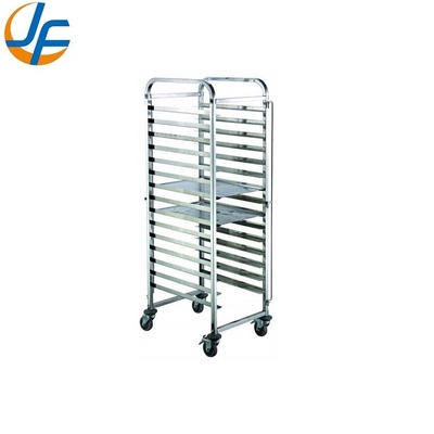 Rk Bakeware China-Z Frame 20 Pan End Load Stainless Steel Nesting Trolley Bun Sheet Pan Rack - Assemblato