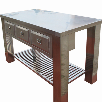 RK Bakeware Cina Foodservice Cucina commerciale su misura Armadio da cucina in acciaio inossidabile Tavolo da forno