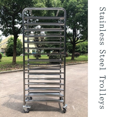 Rk Bakeware Cina-acciaio inossidabile Flatpack Rack Trolleys progettato per 16 Inch &amp; 18 Inch Tray