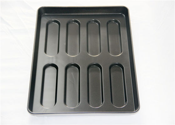 Pentola di alluminio del panino del hot dog della cavità 530x380x40mm dell'acciaio 8