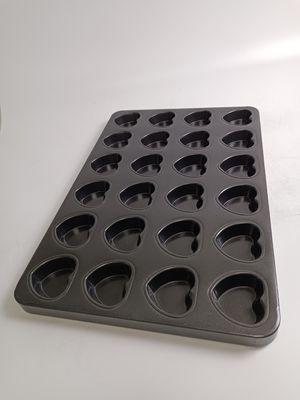 Muffin di alluminio Pan Tray di forma del cuore della tazza 600*400*30 di Stickproof 24